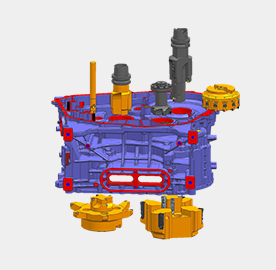 电机壳后箱体加工