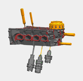 发动机缸盖加工